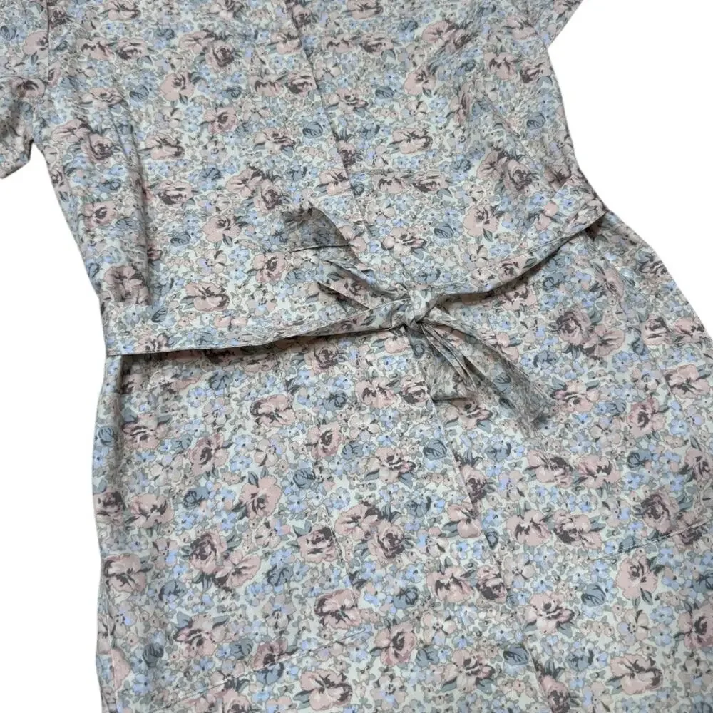 GAP Kids Floral Tie-Belt Dress with Button Front - Size Girls XL
